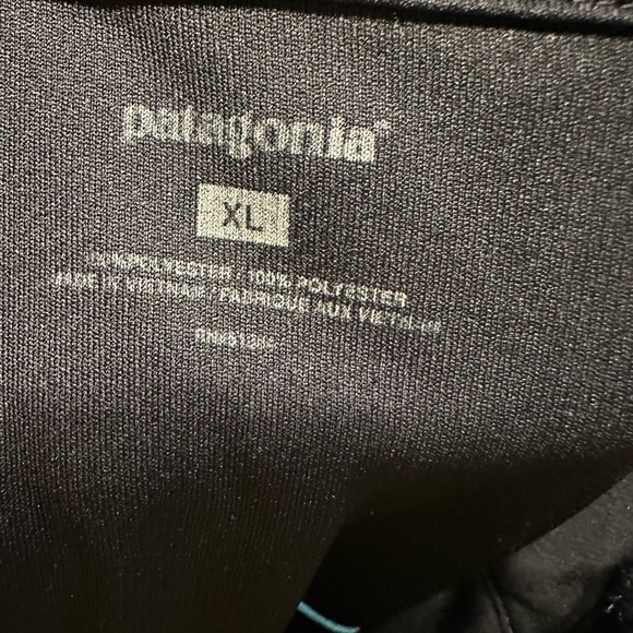 Patagonia Black and Blue Half-Zip Shirt size XL - Picture 7 of 8